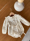 Mini flowery bodysuit