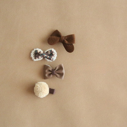 Signature mini hair clips (Four piece set)