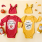 Mustard bodysuit and beanie set
